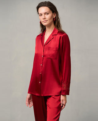 Aimer Classic Silk Pajama Set