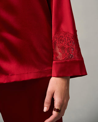 Aimer Classic Silk Pajama Set