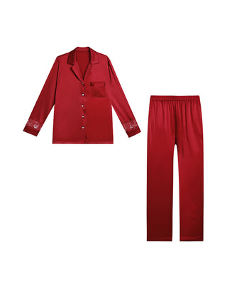 Aimer Classic Silk Pajama Set