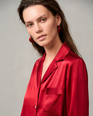 Aimer Classic Silk Pajama Set