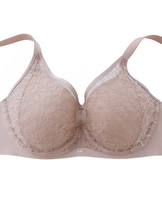 Aimer Mesh Lace  Bra With 3/4 Cup Thin Molded
