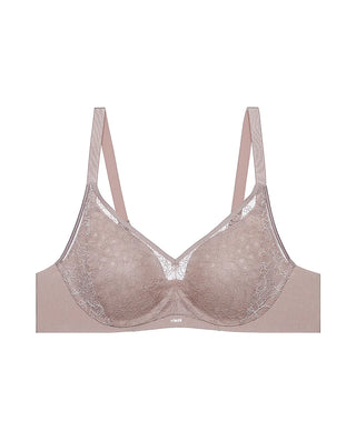 Aimer Mesh Lace  Bra With 3/4 Cup Thin Molded