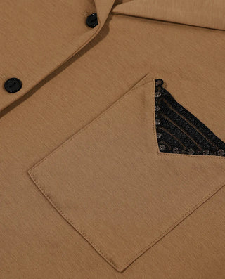 Aimer Lapel Long Sleeve Lounge Set