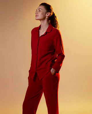 Aimer TrueMilk Fiber Long-Sleeve Lounge Set