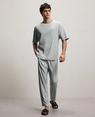 Aimer Men Algae Sleepwear Pajama Pants