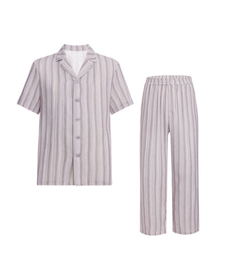 Aimer Men Algae Sleepwear Set