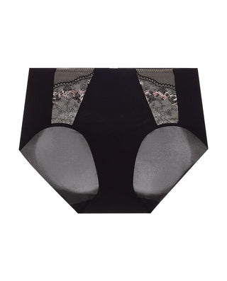 AIMER Embroidered Mid-Rise Boyshorts