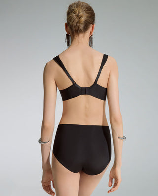 AIMER Embroidered Mid-Rise Boyshorts