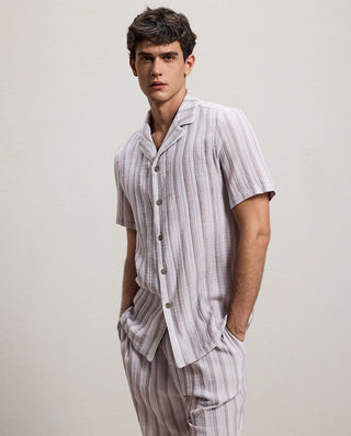 Aimer Men Algae Sleepwear Set