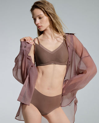 AIMER Milk Mid-Rise Boyshorts