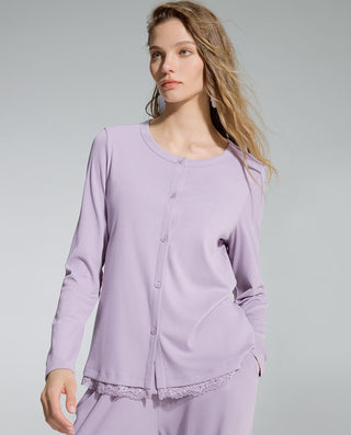 AIMER 3-Piece Long-Sleeved Loungewear Set