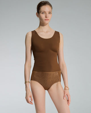 AIMER Seamless Soft Touch Wide Strap Bar-In Vest