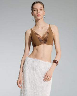 AIMER Embroidered Thin Cup Bra