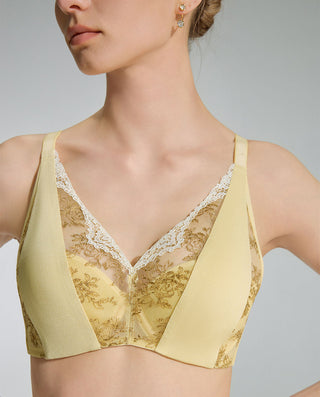AIMER Embroidered Thin Cup Bra