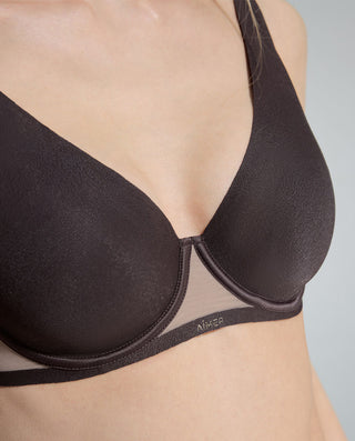 AIMER Milk Soft Support Thin Molded Cup Hidden Hole Bra