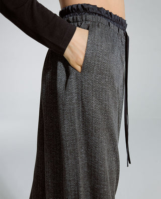 AIMER Mulberry Silk Waistband Pants