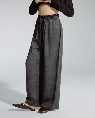 AIMER Mulberry Silk Waistband Pants