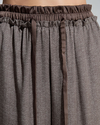 AIMER Mulberry Silk Waistband Pants
