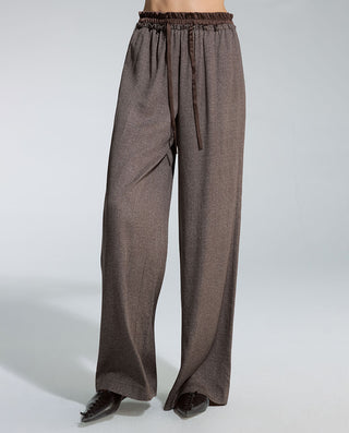 AIMER Mulberry Silk Waistband Pants