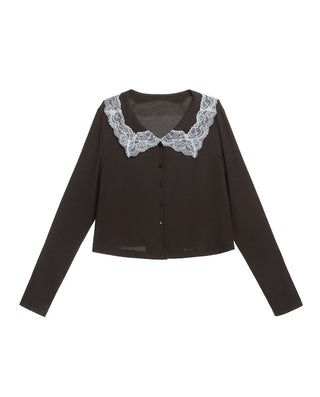 AIMER Algae Lite Collar Long-Sleeve Top
