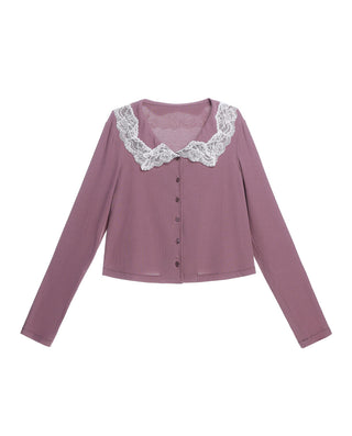 AIMER Algae Lite Collar Long-Sleeve Top