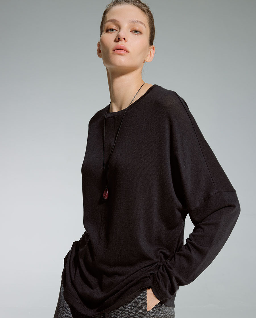 AIMER Crew Neck Long-Sleeve Top