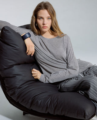 AIMER Crew Neck Long-Sleeve Top
