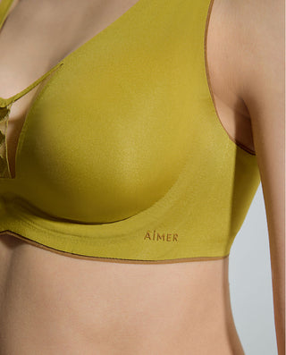 AIMER Deep V Soft Support Thin Molded Bra