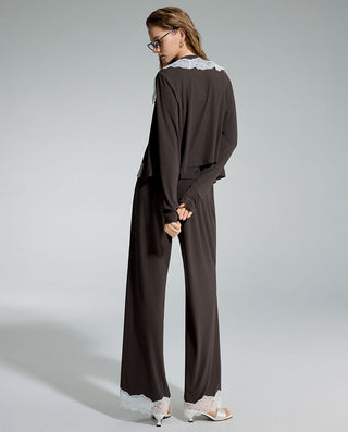 AIMER Algae Lite Collar Long-Sleeve Top