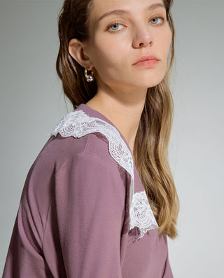 AIMER Algae Lite Collar Long-Sleeve Top