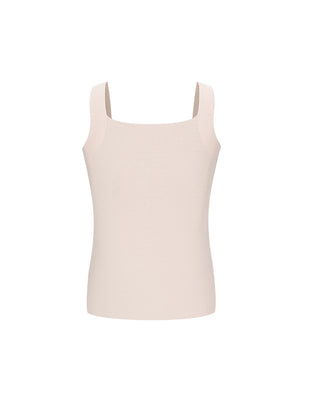 AIMER KIDS Girls' Nude Belly Guard Thermal Top