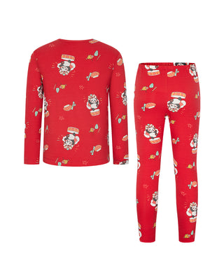 AIMER KIDS Panda Thermal Underwear Set 2-Packs