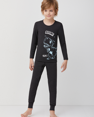 Aimer Kids Cute Dragon Base Layer Set For Boys