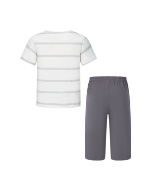 Aimer Kids Boys Short-sleeve Homewear Set