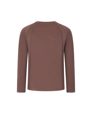 AIMER KIDS Warm Round-Neck Long-Sleeved Top
