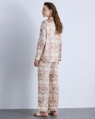 Aimer Silk Print Pajama Set