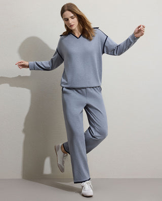 Aimer V-Neck Long-Sleeve Set