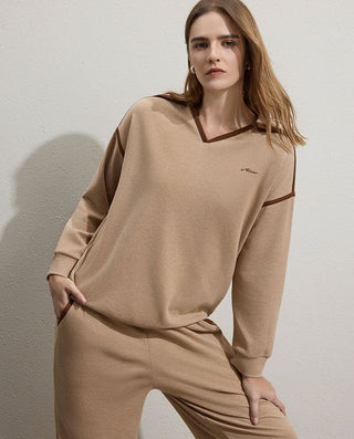 Aimer V-Neck Long-Sleeve Set