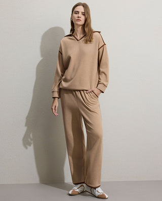 Aimer V-Neck Long-Sleeve Set