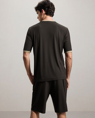 Aimer Men Algae Sleepwear Loungewear Set