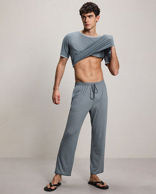 Aimer Men Milky Loungewear Set