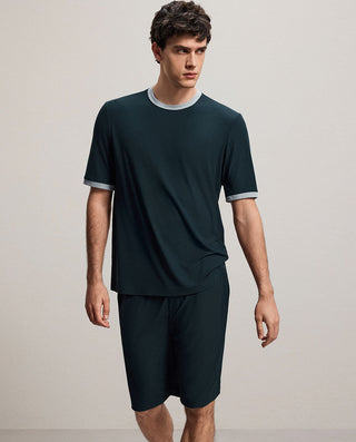 Aimer Men Algae Sleepwear Loungewear Set