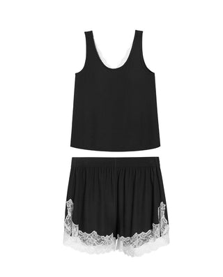 Aimer Algae Sleepwear Bra-in Pajama Set