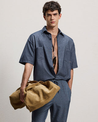 Aimer Men Loungewear Set Cardigan Top+Pants