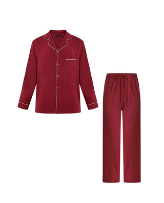 AIMER MEN Fortune Wave  Collared Lounge Set