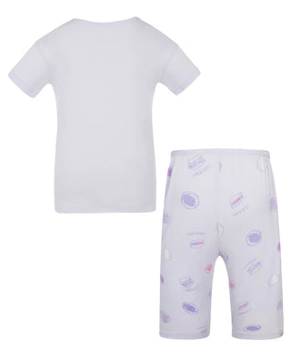 Aimer Kids Short-sleeved Homewear Set For Girls