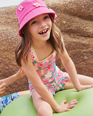 Aimer Kids Surf Flower Bikini Swimwear For Girls