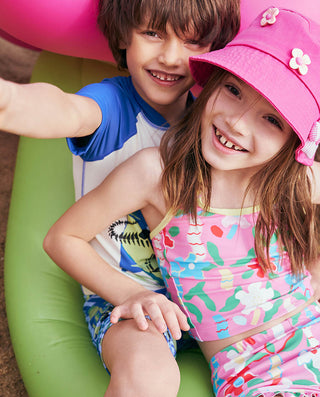 Aimer Kids Surf Flower Bikini Swimwear For Girls