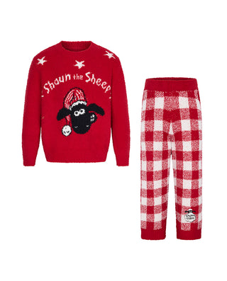 AIMER KIDS Shaun the Sheep Long-sleeved Loungewear Set