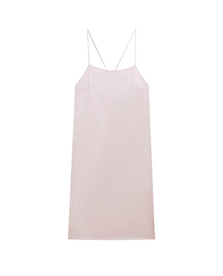 AIMER Silk Spaghetti Strap Slip Dress
